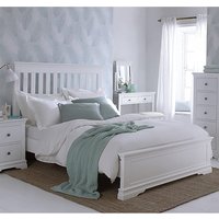 Skokie Wooden Super King Size Bed In Classic White