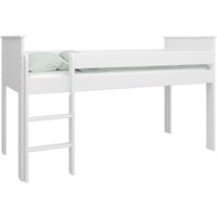 Albia Wooden Midsleeper Bunk Bed In White