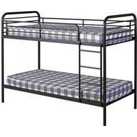 Bradley 3' Metal Budget Bunk Bed in Black