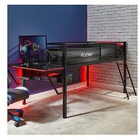 X Rocker Sanctum Mid Sleeper Bed And Desk Gaming Combo