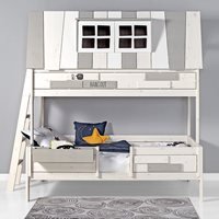Lifetime Adventure Hangout Small Double Bunk Bed - Lifetime White