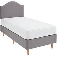 Shire Beds Princess Divan With Headboard And Mattress - Grey