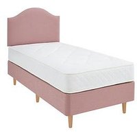 Shire Beds Princess Divan with Headboard and Mattress - Pink, Pink