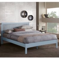 Mya Hevea Wooden Super King Size Bed In Grey