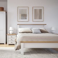 Amberley Low Footboard Wooden Super King Size Bed In Grey Oak