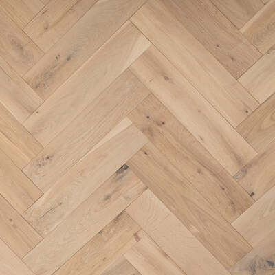 Lusso Carrara Herringbone Unfinished Engineered Oak