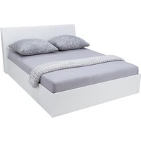 Iowa High Gloss Ottoman Super King Size Bed In White