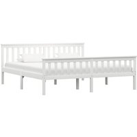 Chilliwack Wooden Super King Size Bed In White