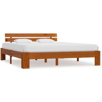 Absecon Wooden Super King Size Bed In Honey Brown