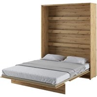 Vashon Vertical Wall Wooden Super King Size Bed In Artisan Oak